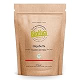 Biotiva Hagebuttenpulver Bio, 500g - EU Ernte - aus ganzen Hageb