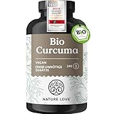NATURE LOVE Bio Curcuma - 240 Kapseln - mit Curcumin aus Kurkuma