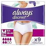 Always Discreet Inkontinenz Höschen Plus Größe M, 1er Pack (1 x 9